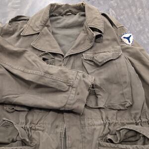 M1951 Korean War US Military OG107 Distressed Vintage 50s Faded Jacket Small 36R